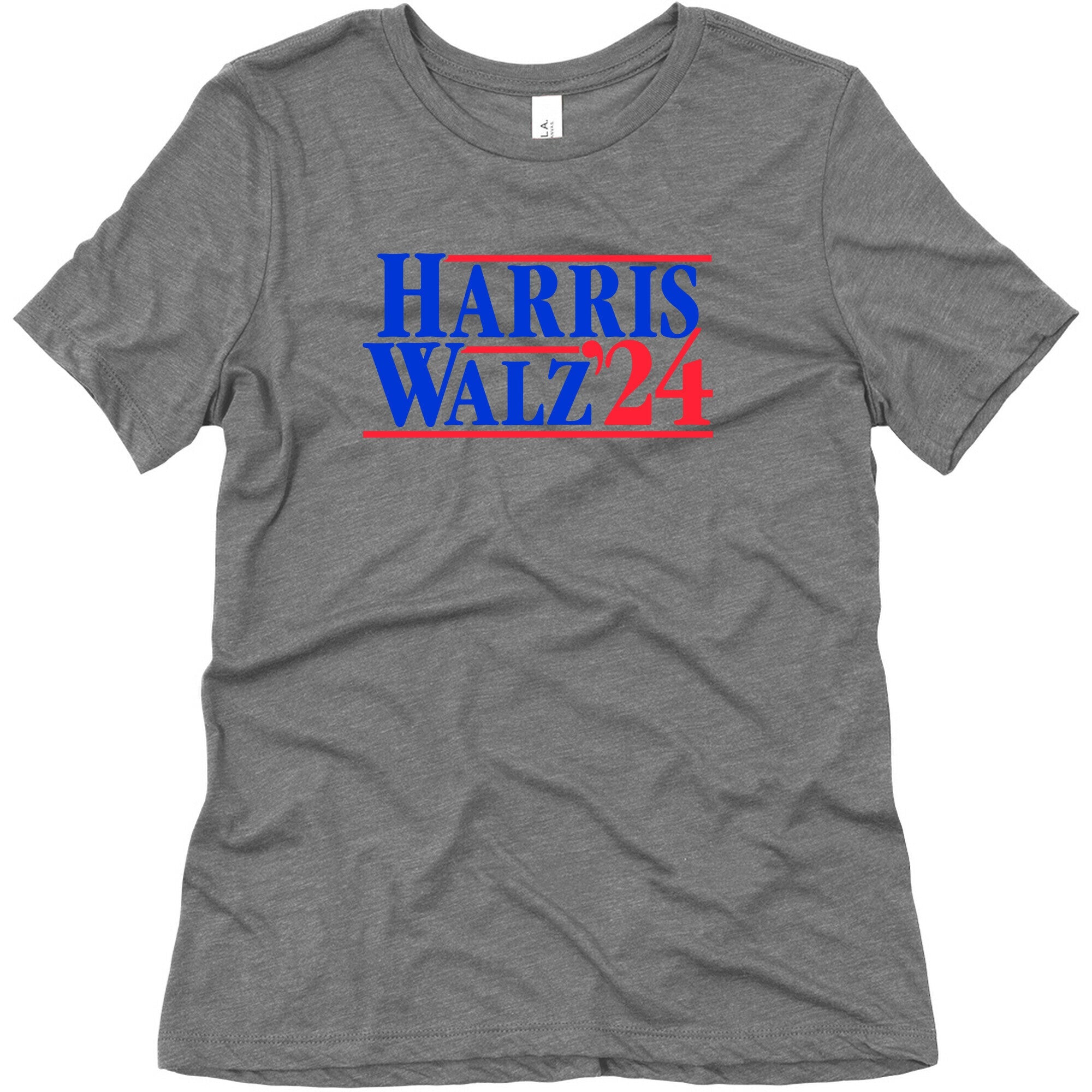 Harris Walz 2024 Blue Womens Triblend Tee